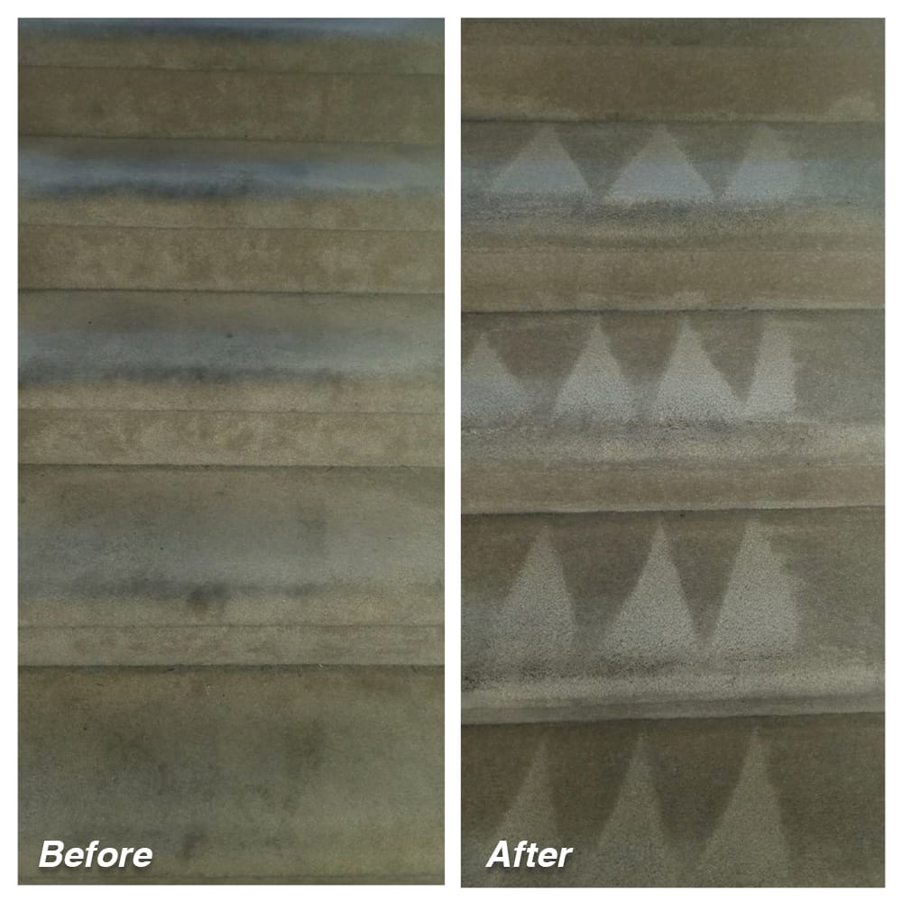 Dial Carpet Cleaning - Before and After - Carpet Stair Cleaning